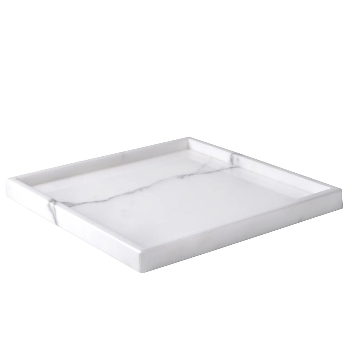 Mike and Ally Statuario Marble Bath Accessories Vanity Tray