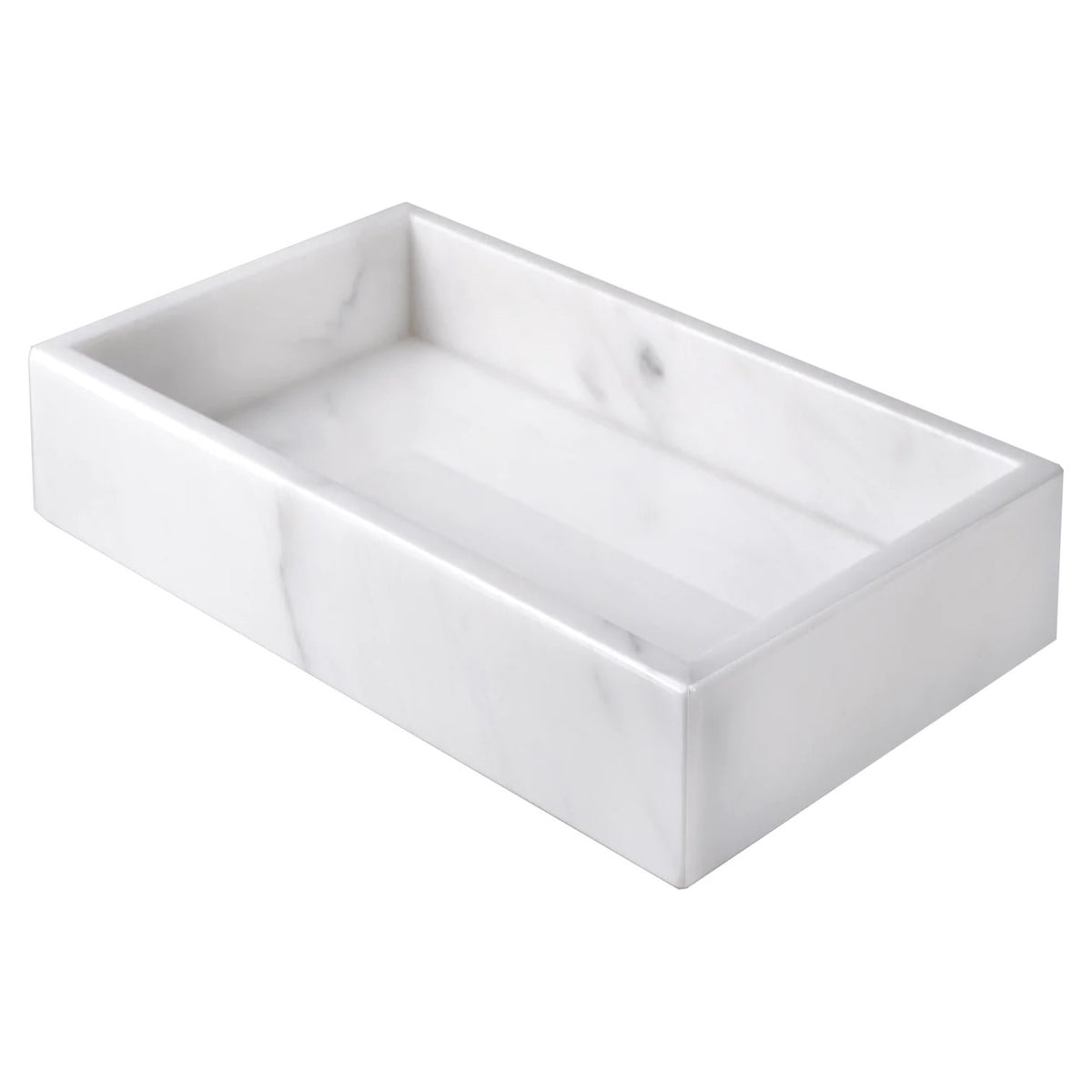 Mike and Ally Statuario Marble Bath Accessories Small Tray