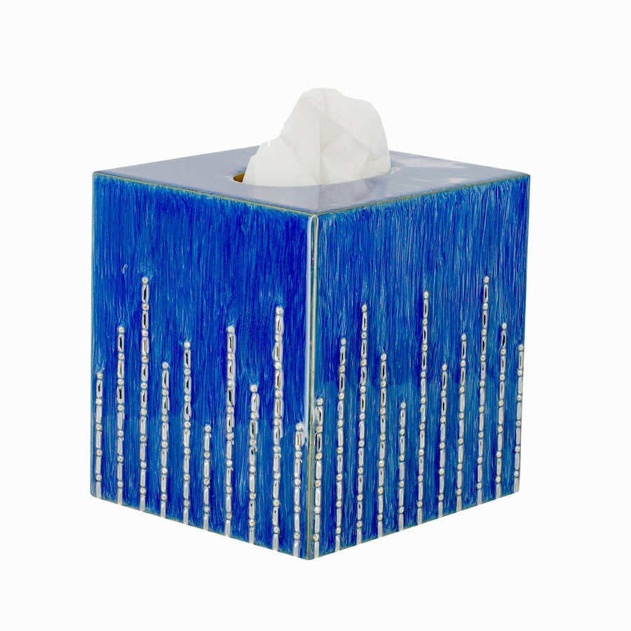 Mike and Ally Swarovski Deauville Bath Accessories Boutique Tissue French Blue