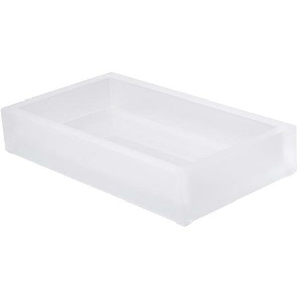 Mike and Ally Swarovski Frosted Snow Bath Accessories Small Tray