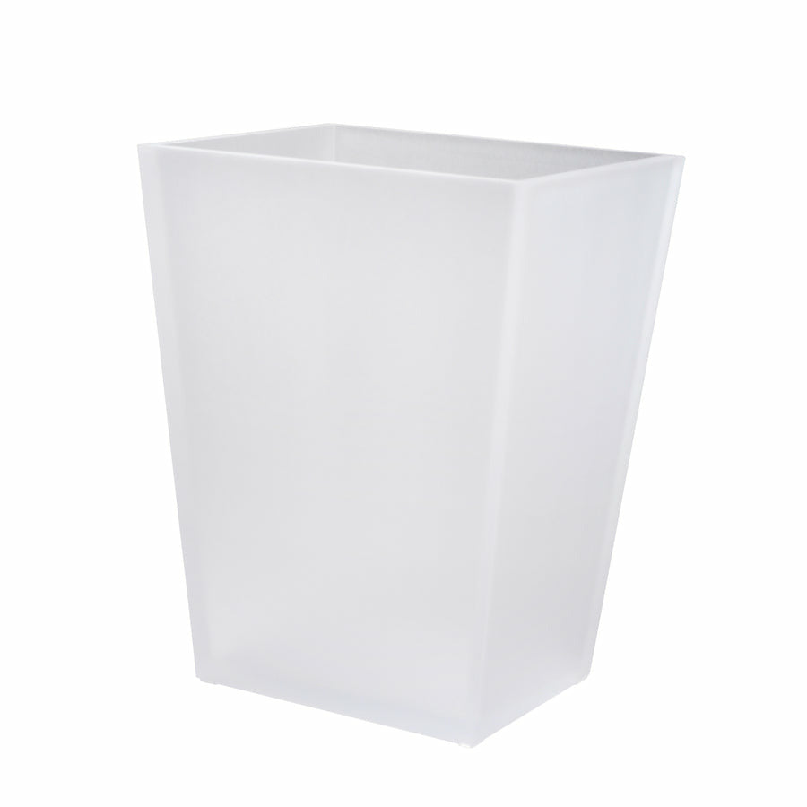 Mike and Ally Swarovski Frosted Snow Bath Accessories Wastebasket