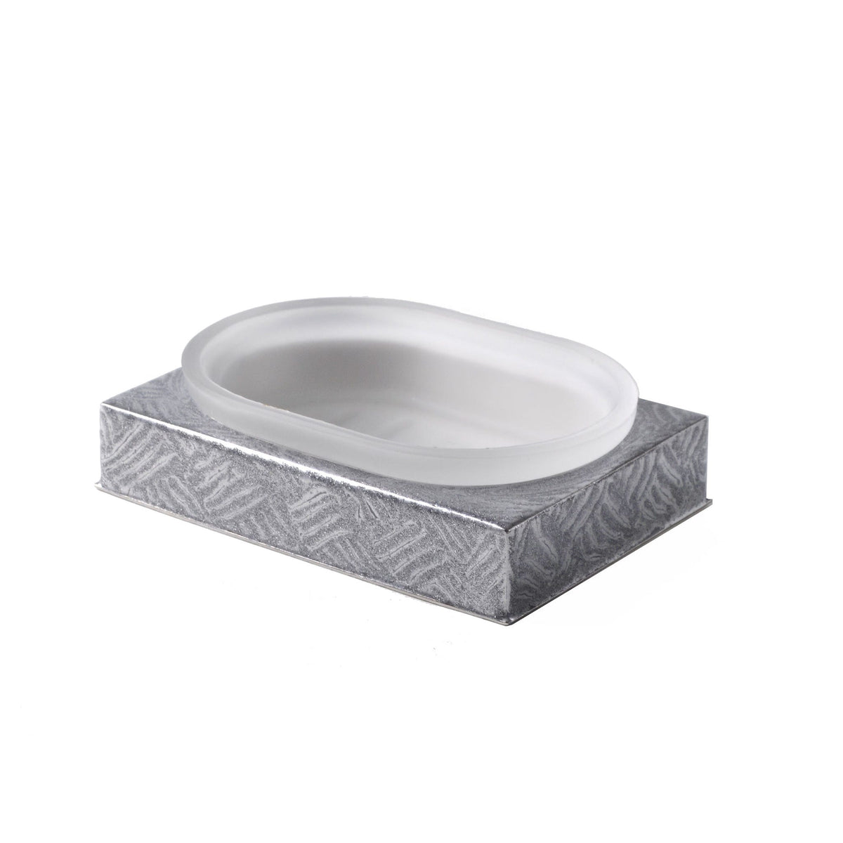 Mike and Ally Tilly Bath Accessories Metallic Silver Soap Dish