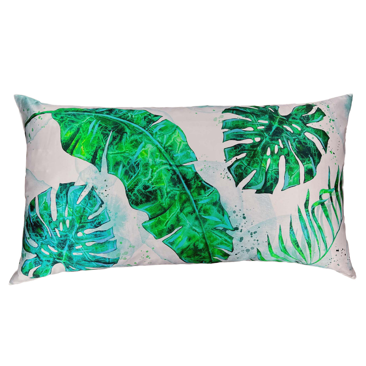 Tropical Palms Silk Pillowcase from Mulberry Park Silks King Size