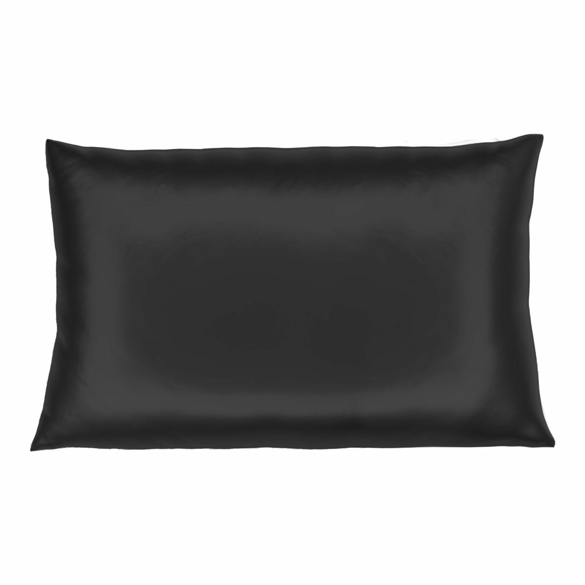Mulberry Park Silks Luxury 19 Momme Pure Silk Pillowcase Main Black Fine Linens