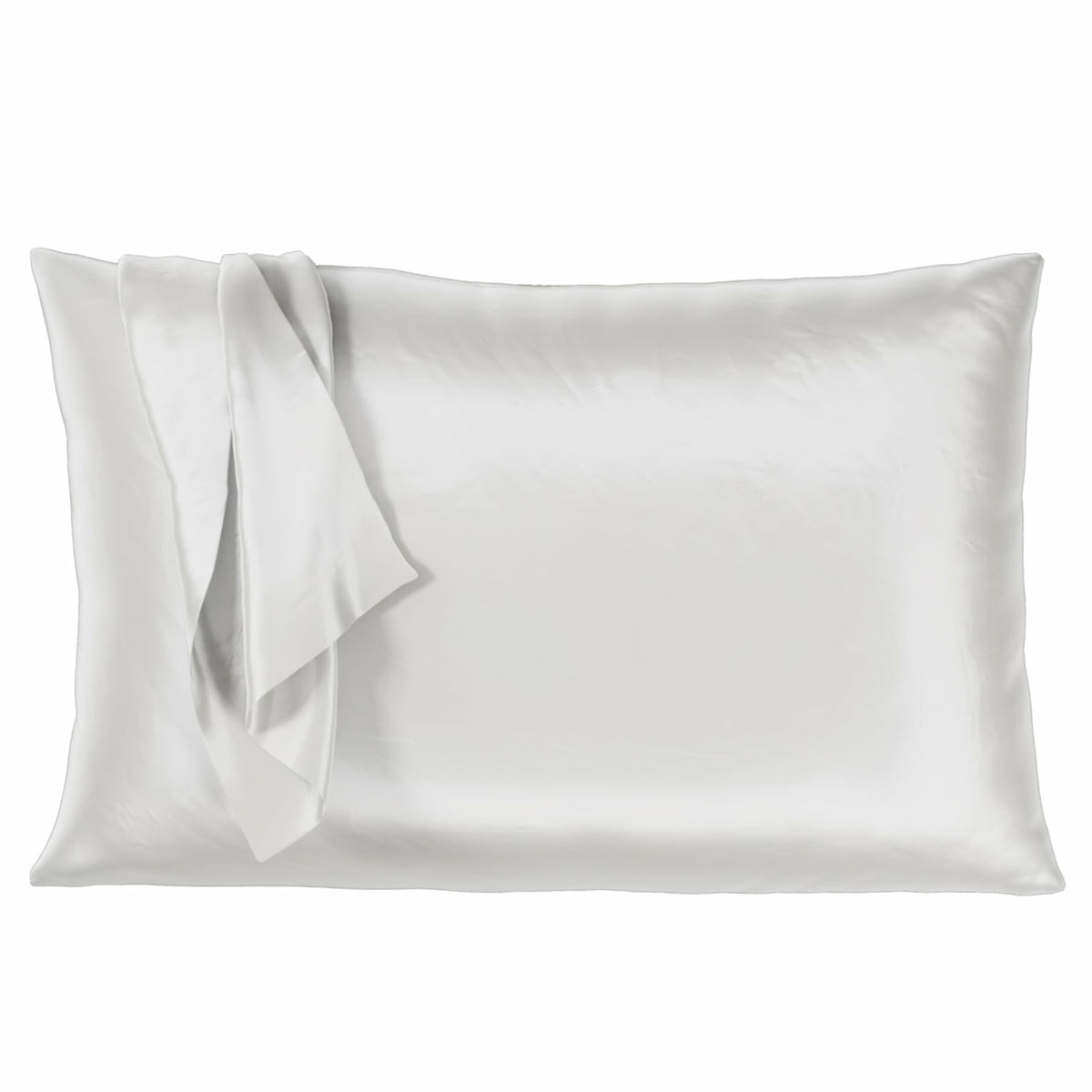 Mulberry Park Silks Deluxe 22 Momme Pure Silk Pillowcase Ivory Fine Linens