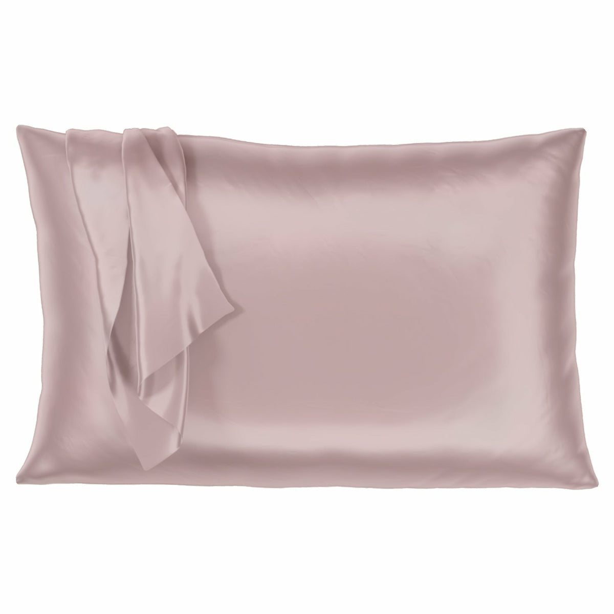 Mulberry Park Silks Deluxe 22 Momme Pure Silk Pillowcase Rose Quartz Fine Linens