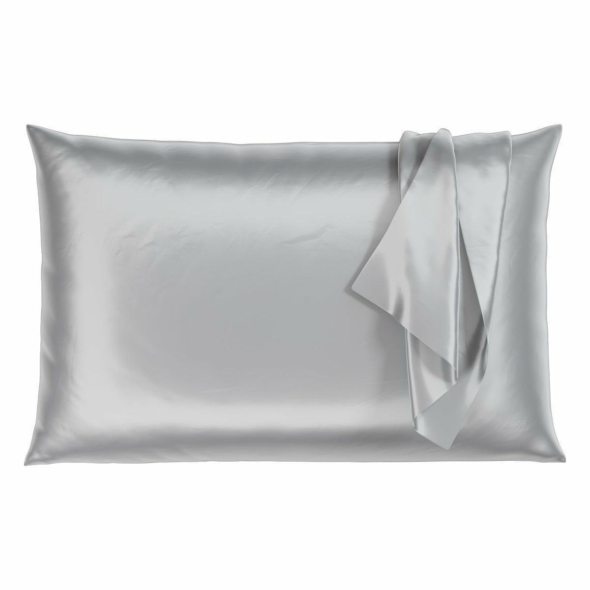 Mulberry Park Silks 30 Momme Silk Pillowcase Silver Fine Linens