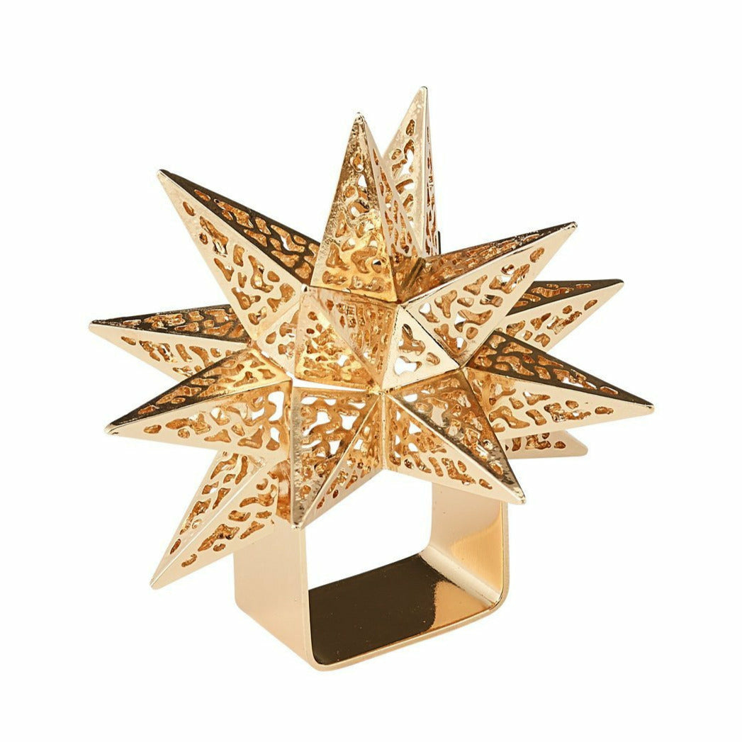 Aria Holiday Gold Napkin Ring + Reviews