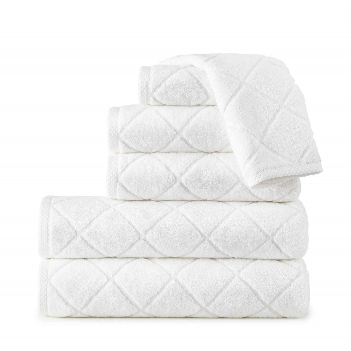 Peacock Alley Nantucket Bath Towels White Fine Linens