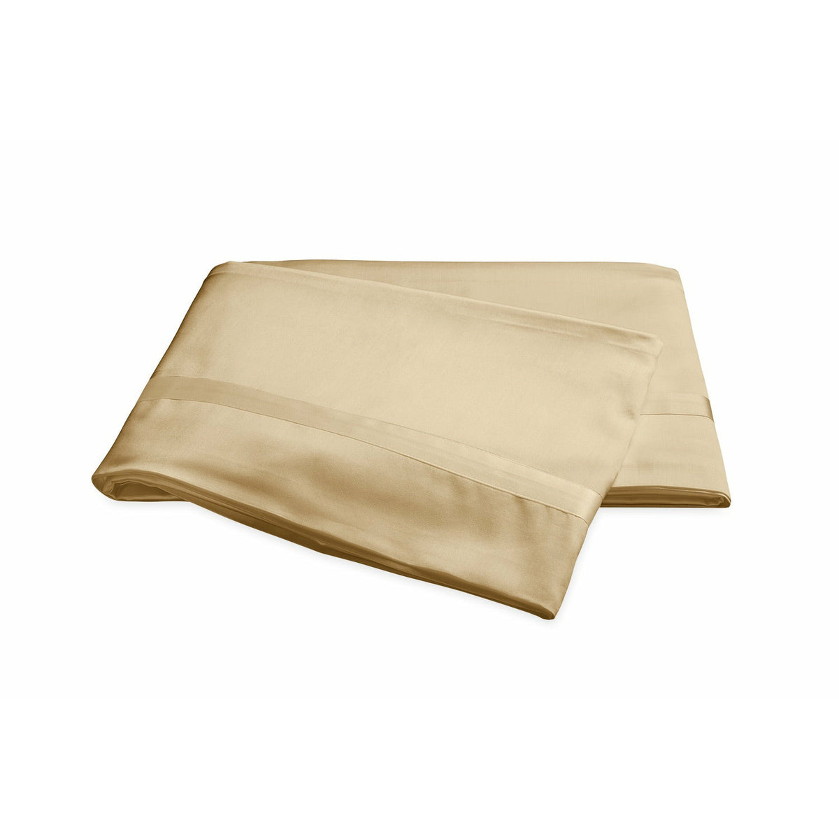 Matouk Nocturne Bedding Collection Flat Sheet Honey Fine Linens
