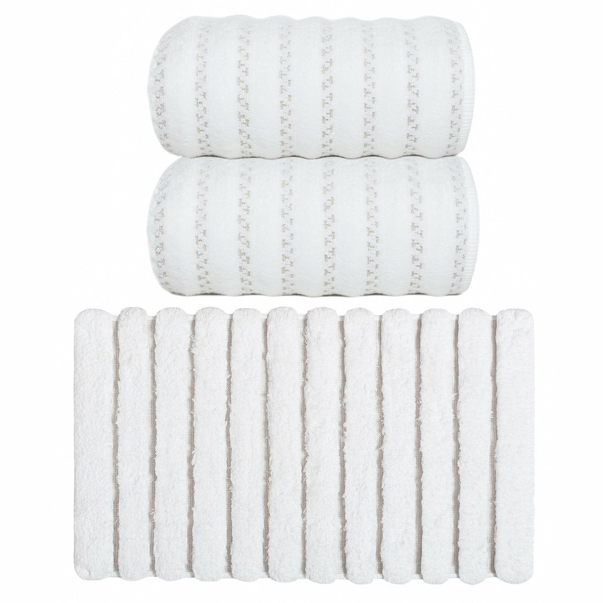 Graccioza Petra Bath Towels and Rugs Main White Fine Linens
