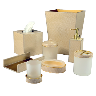 Mike and Ally Pacific Bath Accessories - Sahara/Gold
