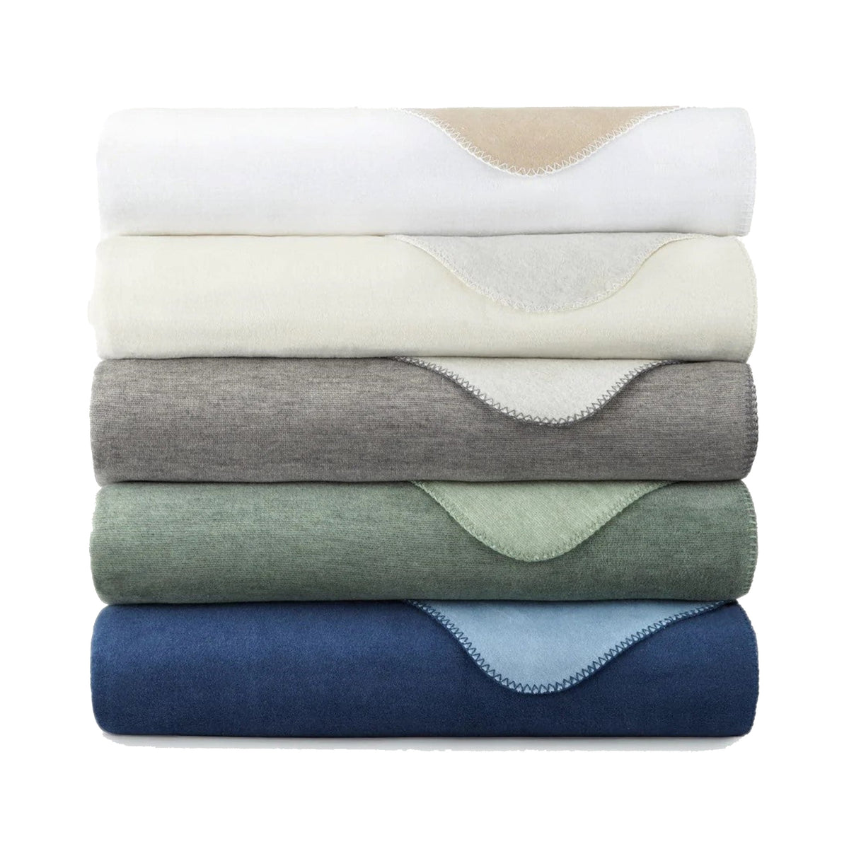 Peacock Alley Alta Blankets Stack Fine Linens