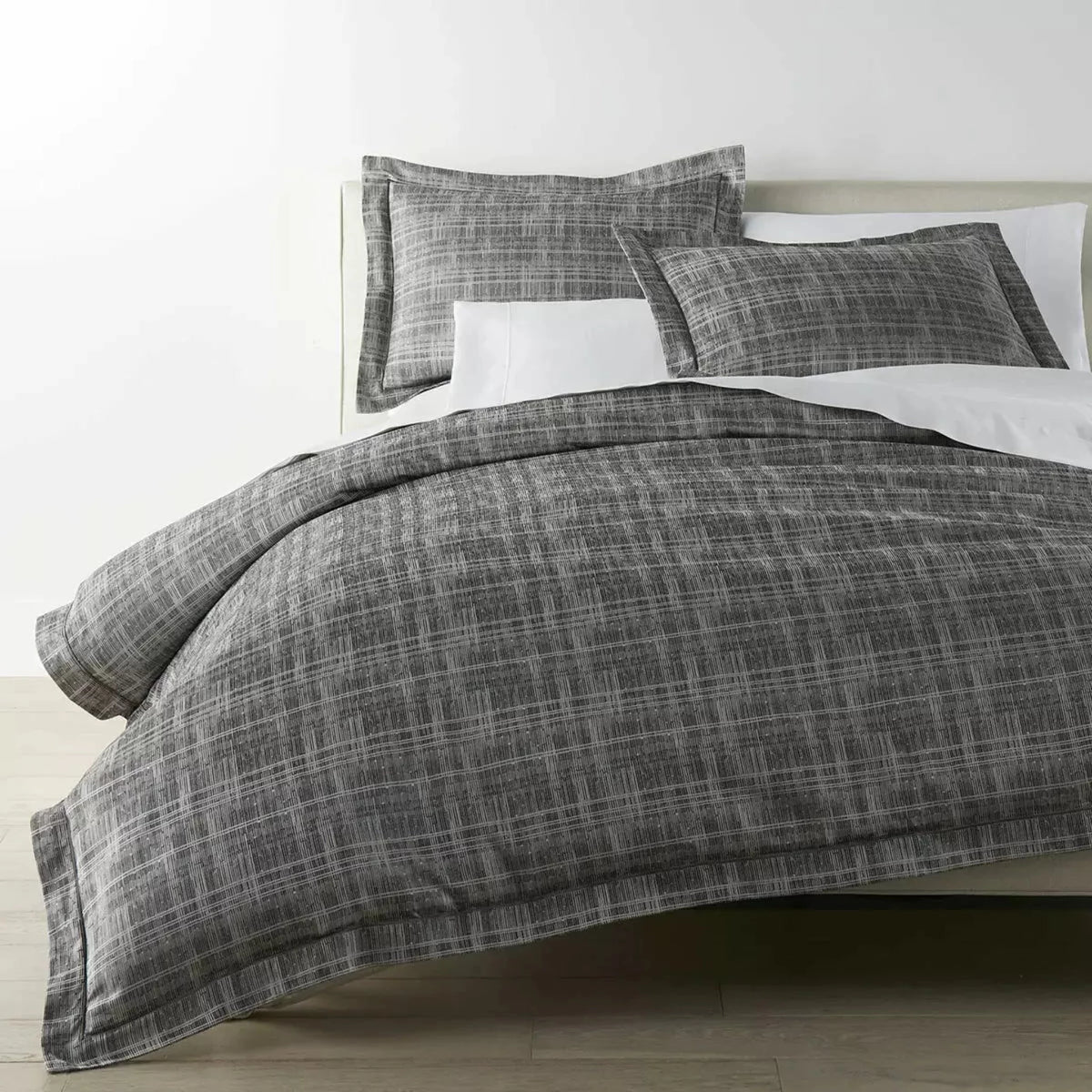 Peacock Alley Biagio Bedding Lifestyle Charcoal Fine Linens