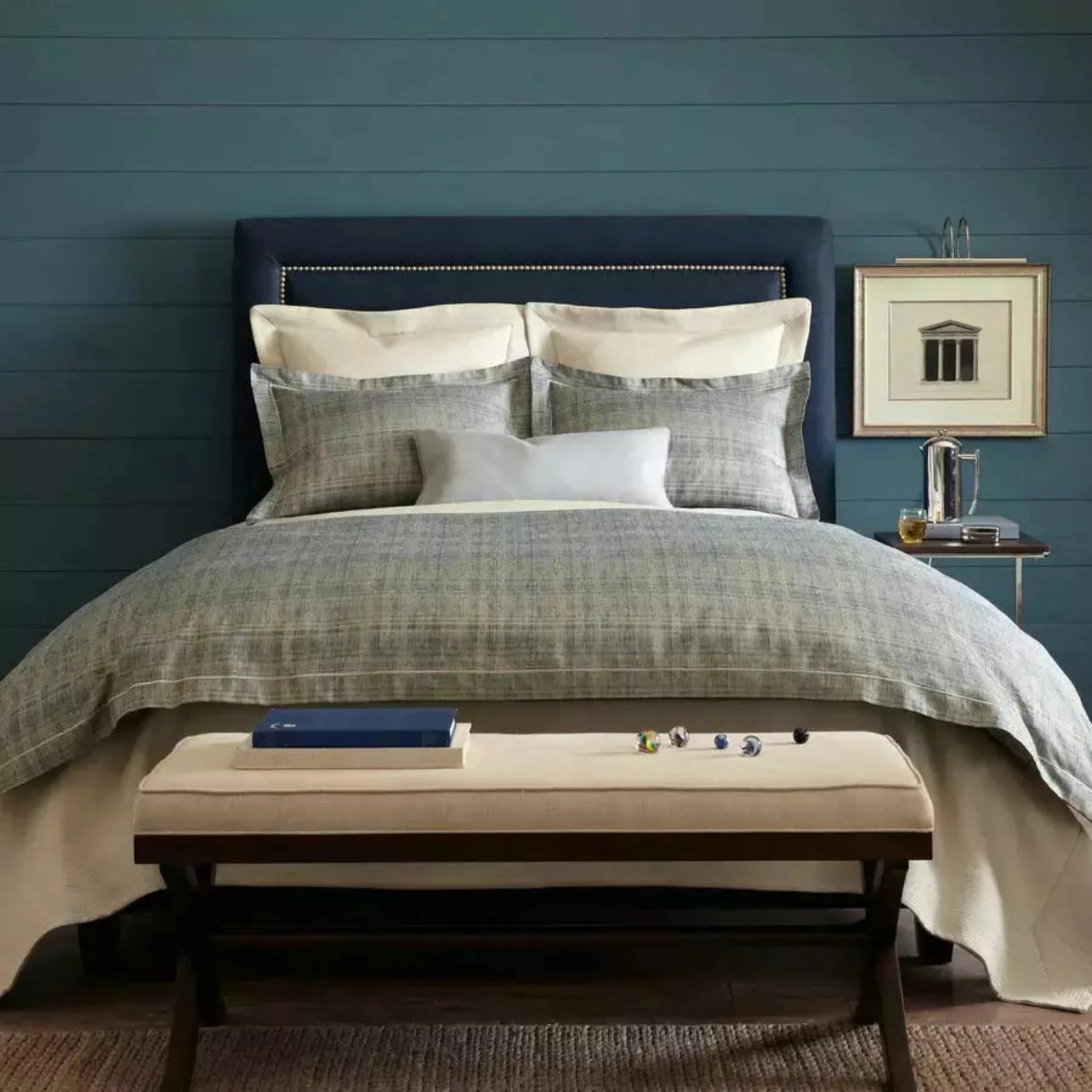 Peacock Alley Biagio Bedding Main Blue Fine Linens