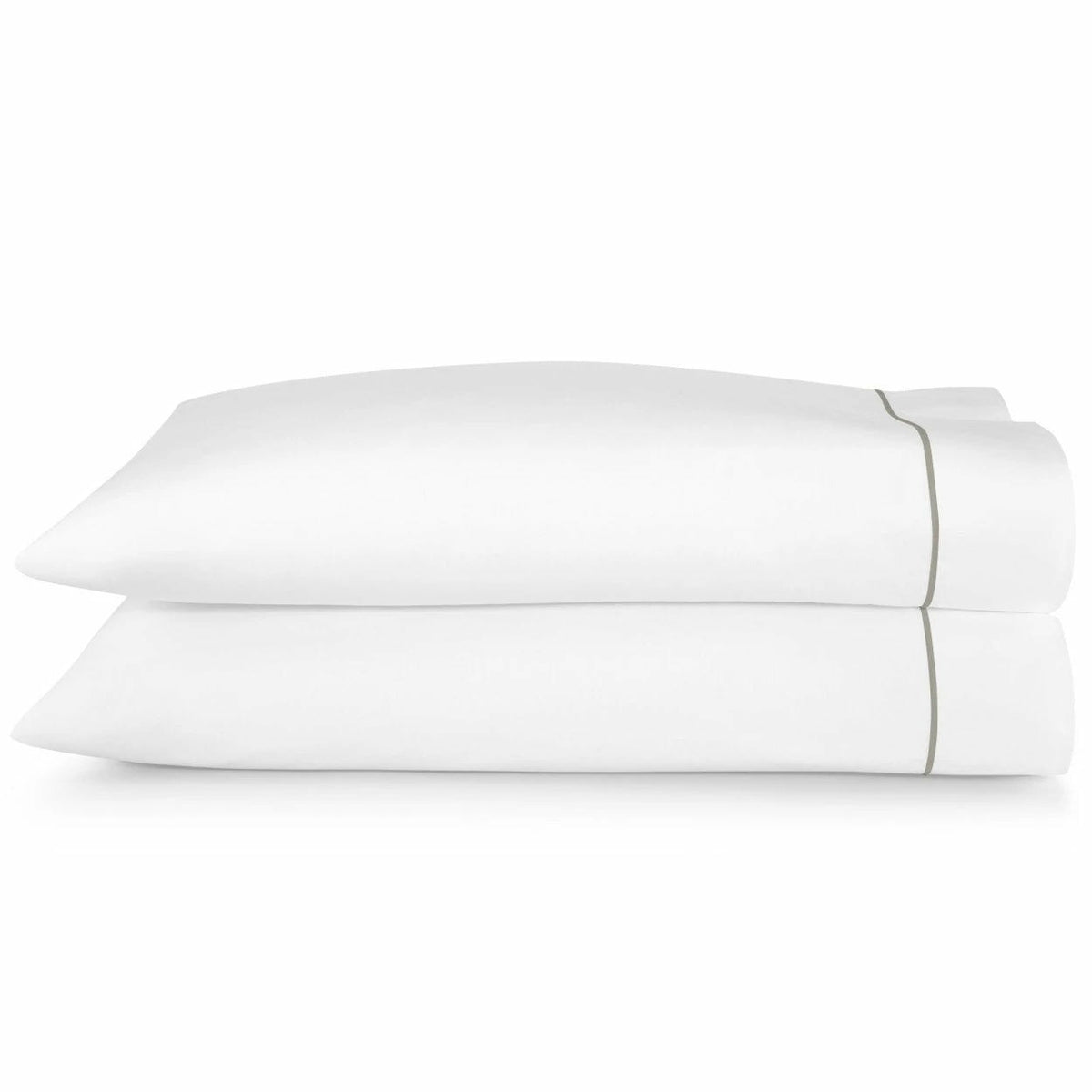Peacock Alley Boutique Bedding Pair Of Two Pillowcases Platinum Fine Linens