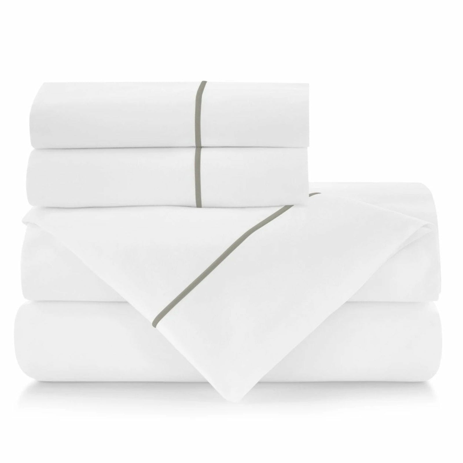 Peacock Alley Boutique Bedding Sheet Set Platinum Fine Linens