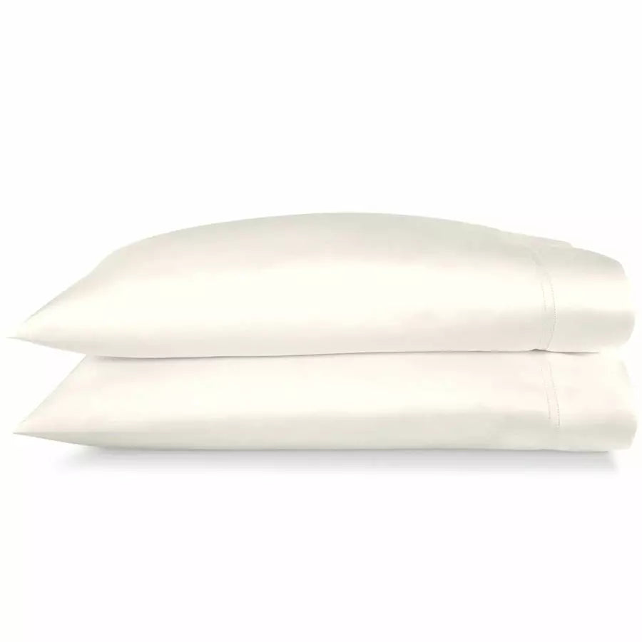 Peacock Alley Lyric Bedding Pillowcases Ivory Fine Linens