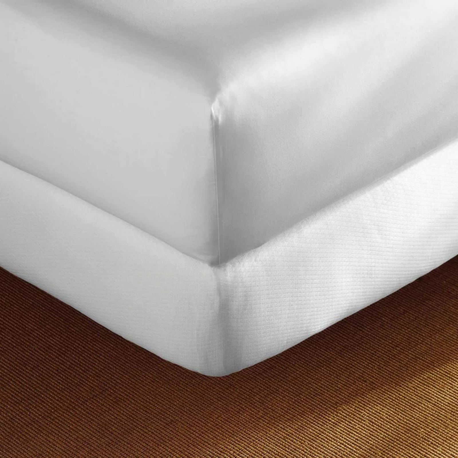 Peacock Alley Mattress Box Spring Cover White Fine Linens