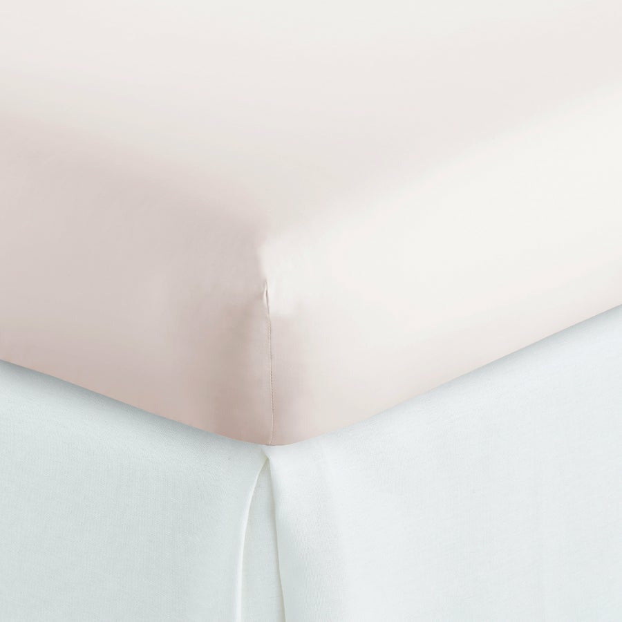 Peacock Alley Nile Egyptian Cotton Bedding Fitted Sheet Dusty Pink Fine Linens