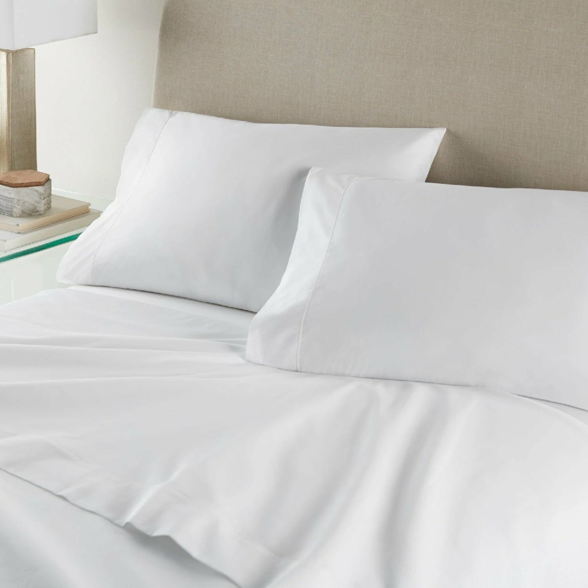 Peacock Alley Nile Egyptian Cotton Bedding Lifestyle White Fine Linens