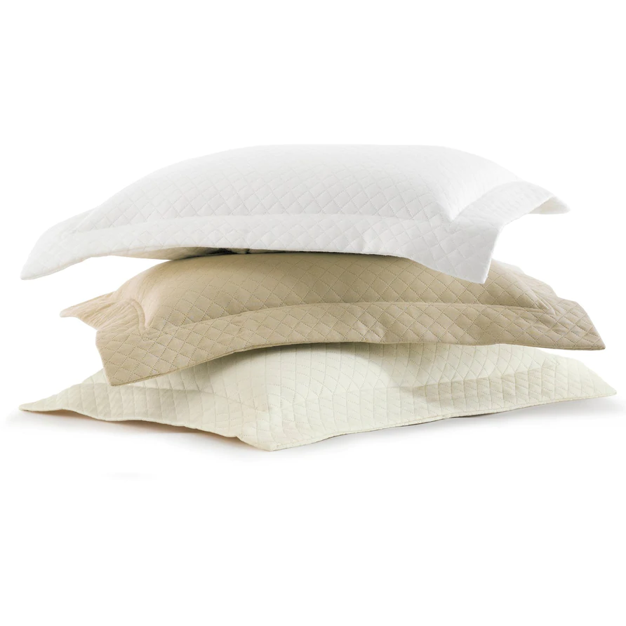 Peacock Alley Oxford Tailored Bedding Stack Fine Linens