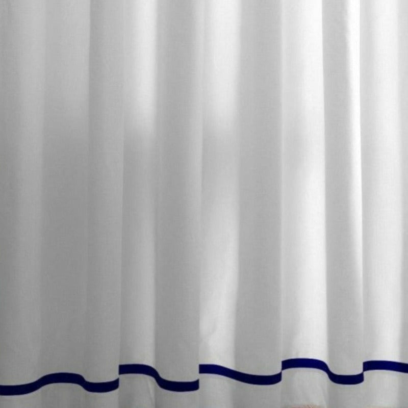 Peacock Alley Pique II Shower Curtain Swatch Midnight Fine Linens