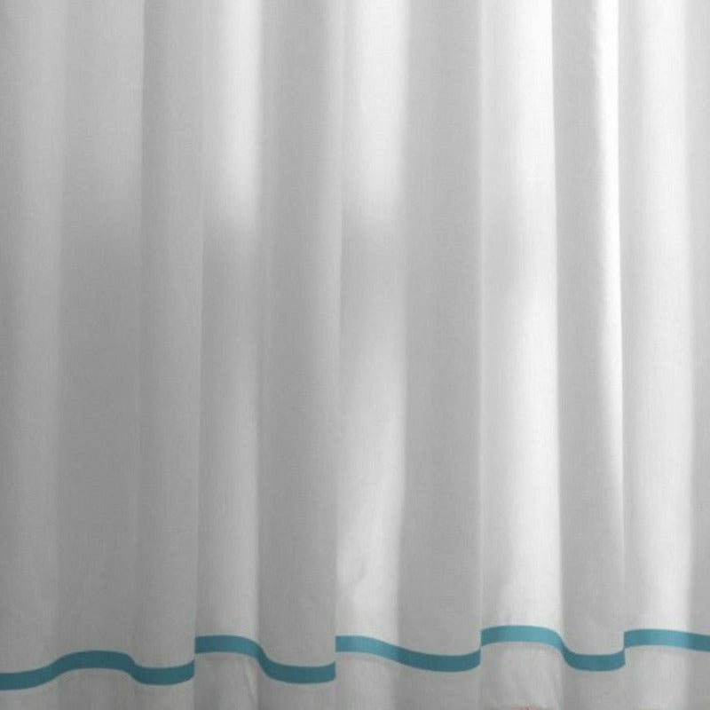 Peacock Alley Pique II Shower Curtain Swatch Ocean Fine Linens