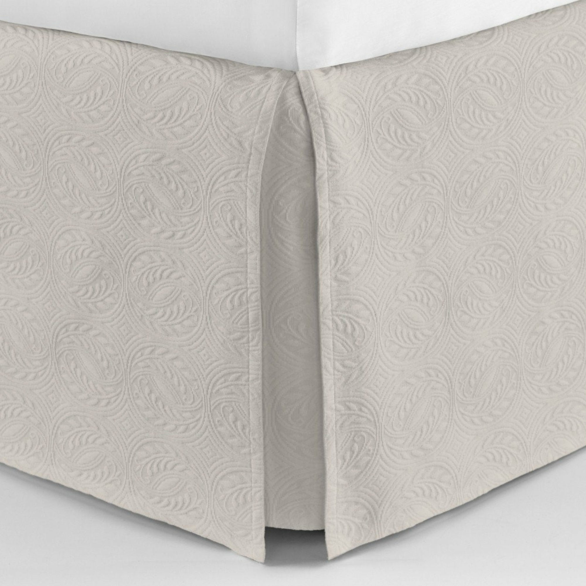 Peacock Alley Vienna Matelassé Tailored Bed Skirt Linen Fine Linens