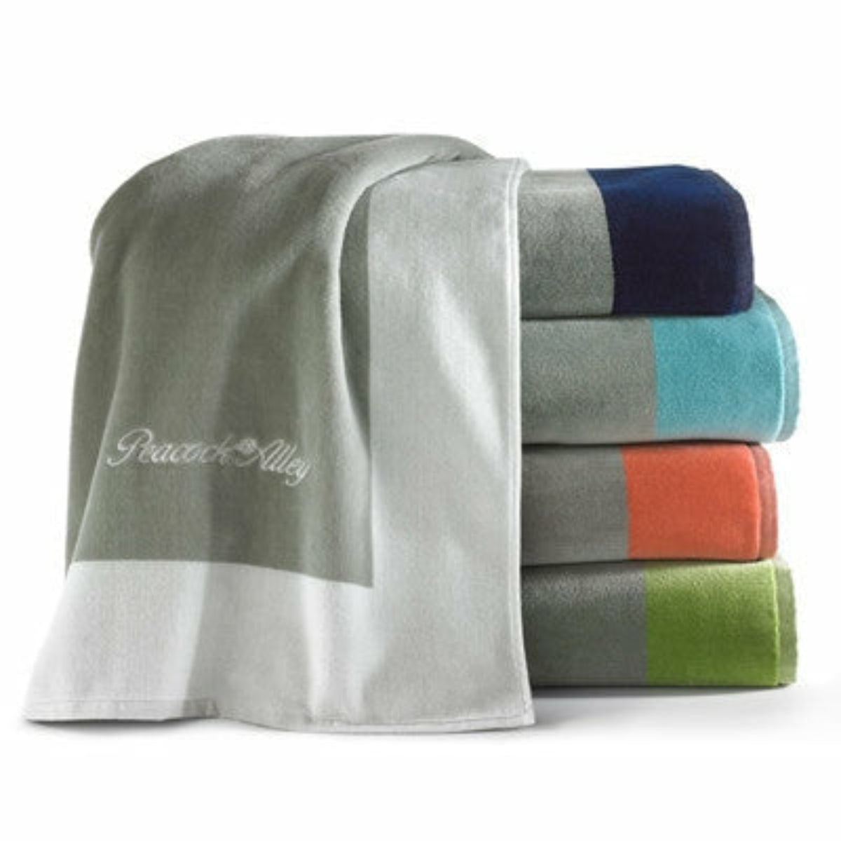 Peacock Alley Soleil Beach Towels Stack Fine Linens