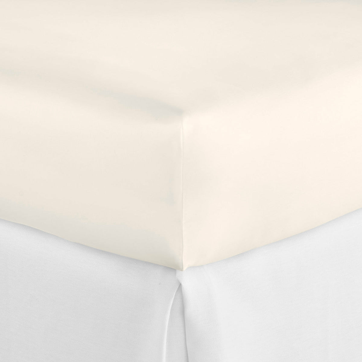 Peacock Alley Virtuoso Bedding Fitted Sheet Ivory Fine Linens