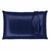 Mulberry Park Silks 30 Momme Silk Pillowcase Main Navy Fine Linens
