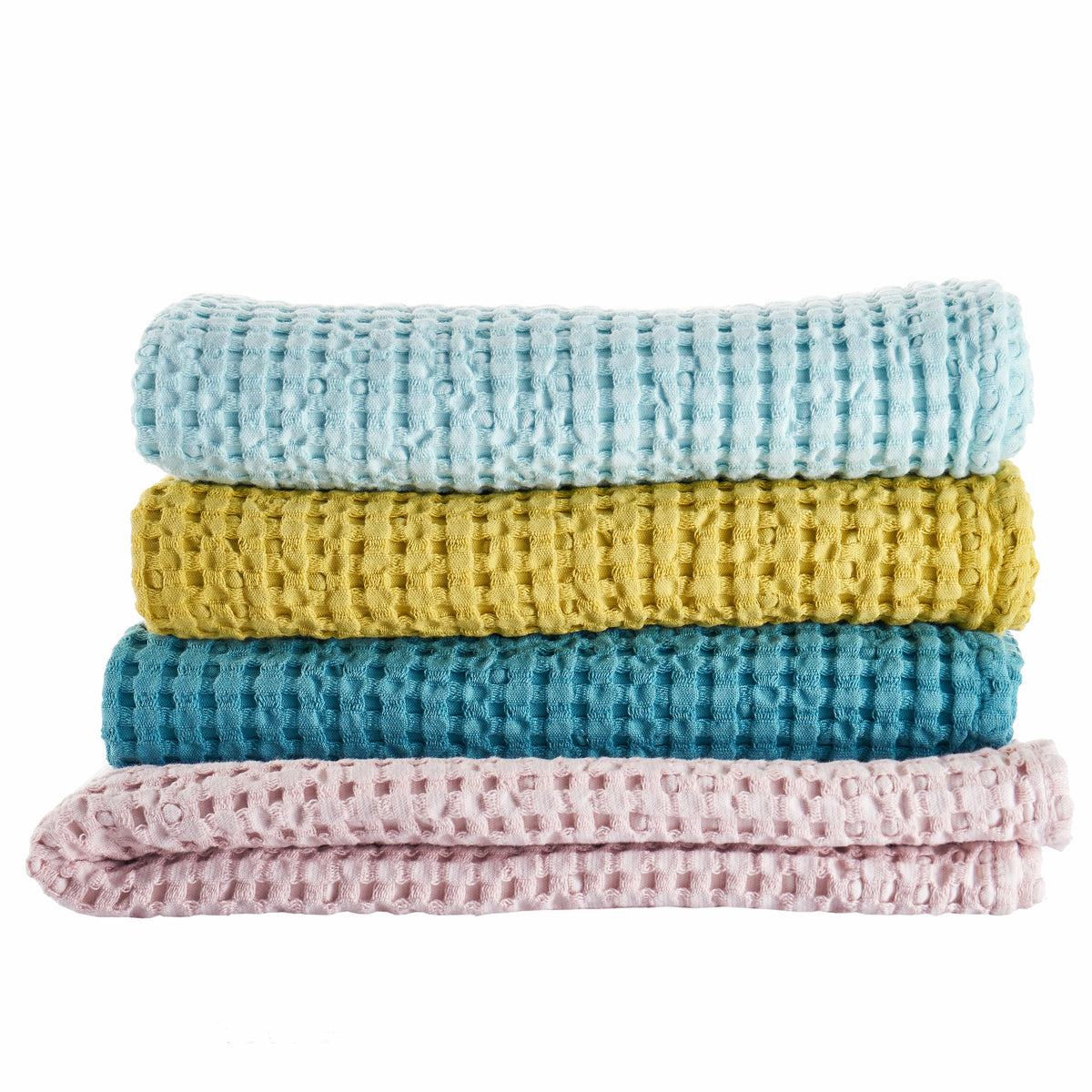 Abyss Pousada Bath Towels Stack Colors Fine Linens