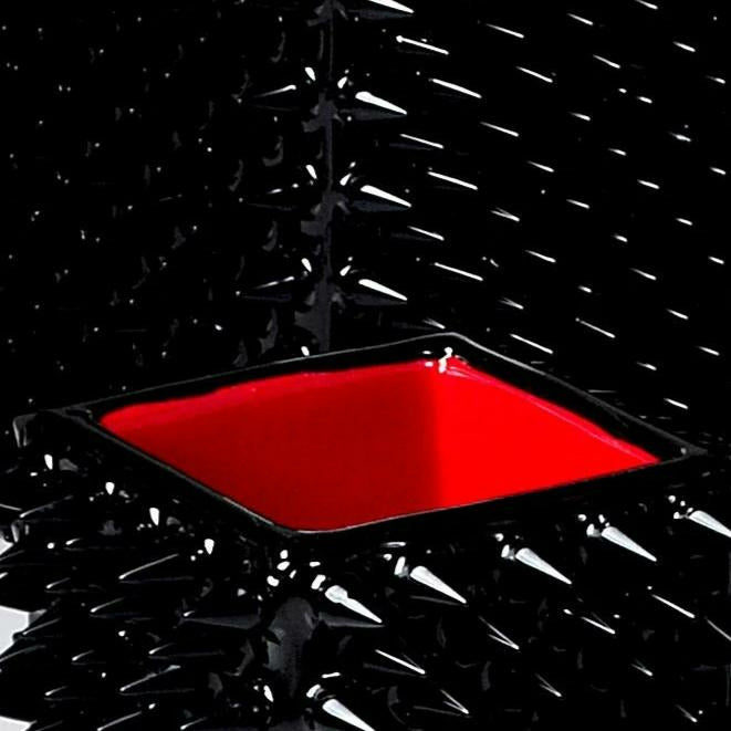 Mike and Ally Quill Bath Accessories Black Red