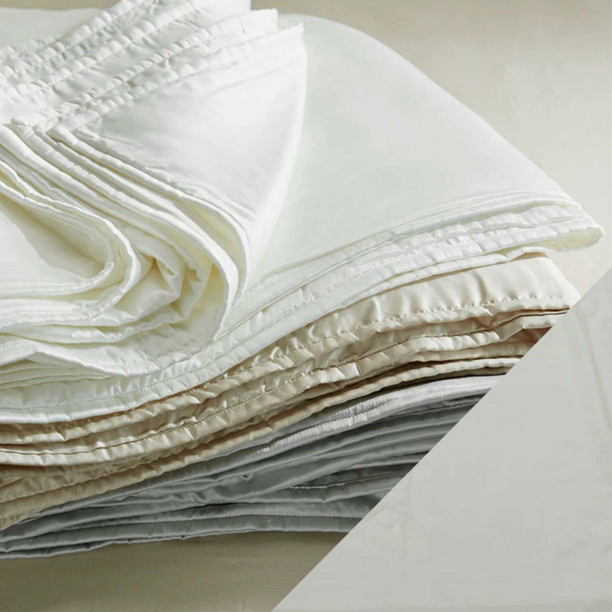 SDH Legna Quilt Blankets Silver Fine Linens