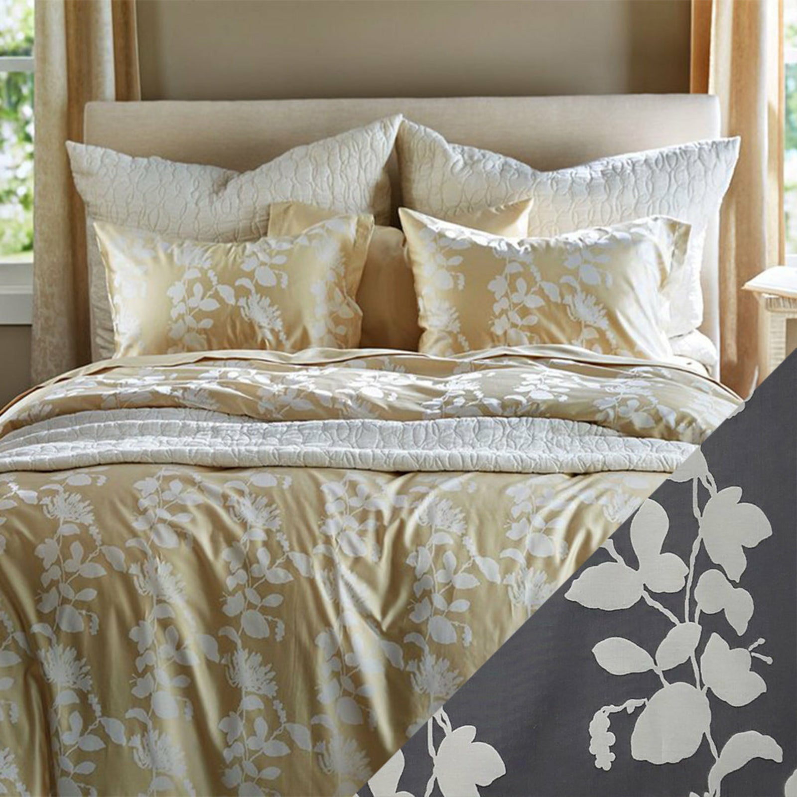 SDH Ombra Bedding Graphite Fine Linens