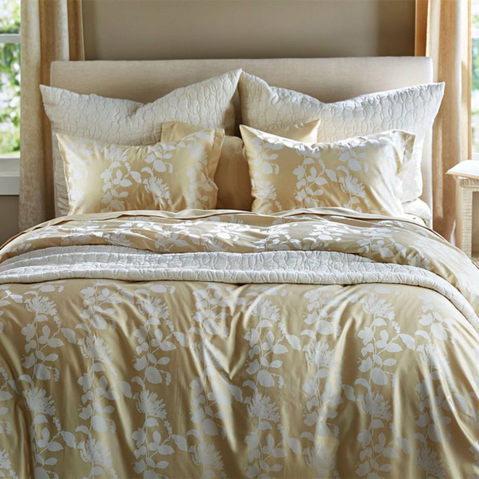 SDH Ombra Bedding Tan Fine Linens