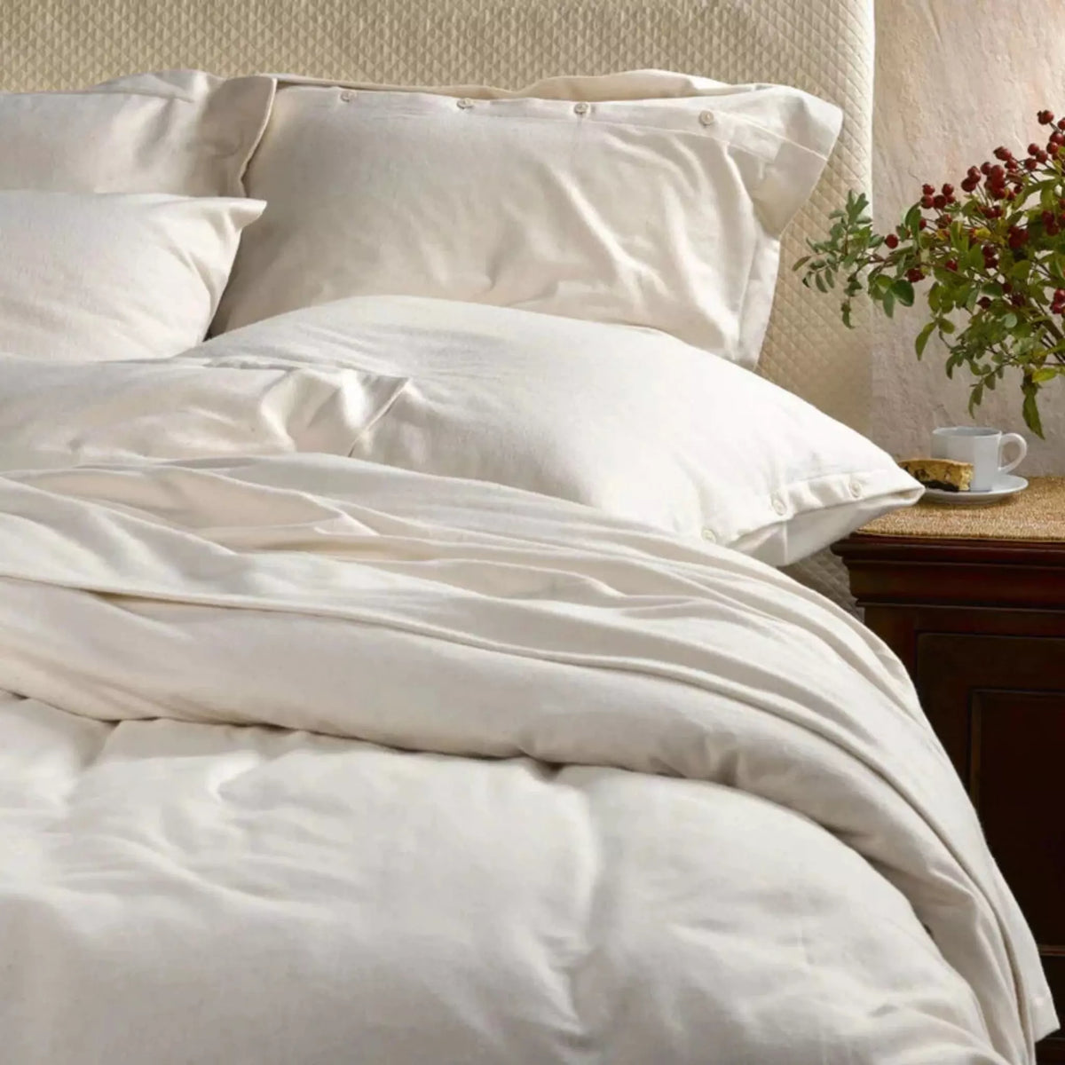 SDH Purists Flannel Bedding Natural Fine Linens