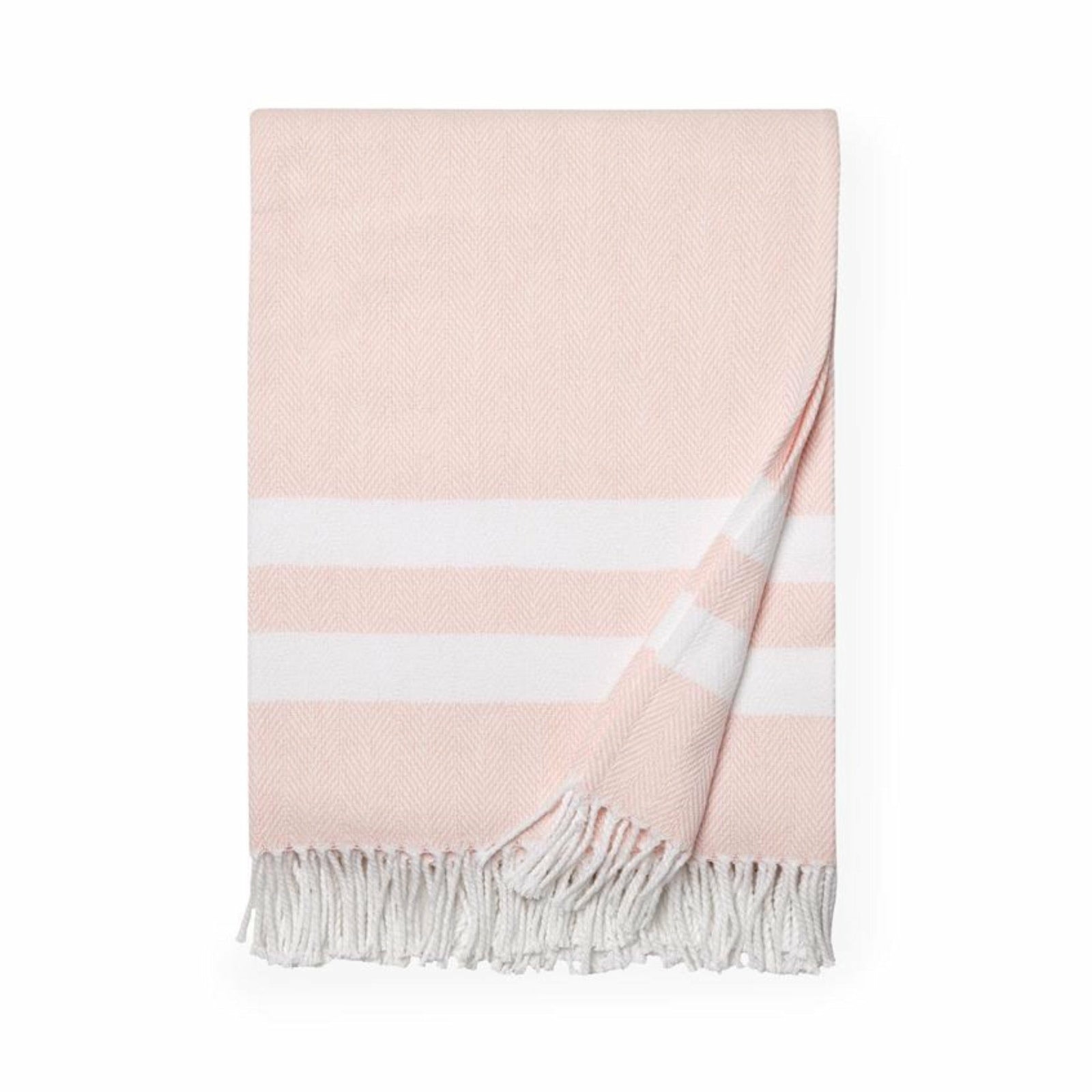 Sferra Aurora Throw Blanket Main Carnation Fine Linens