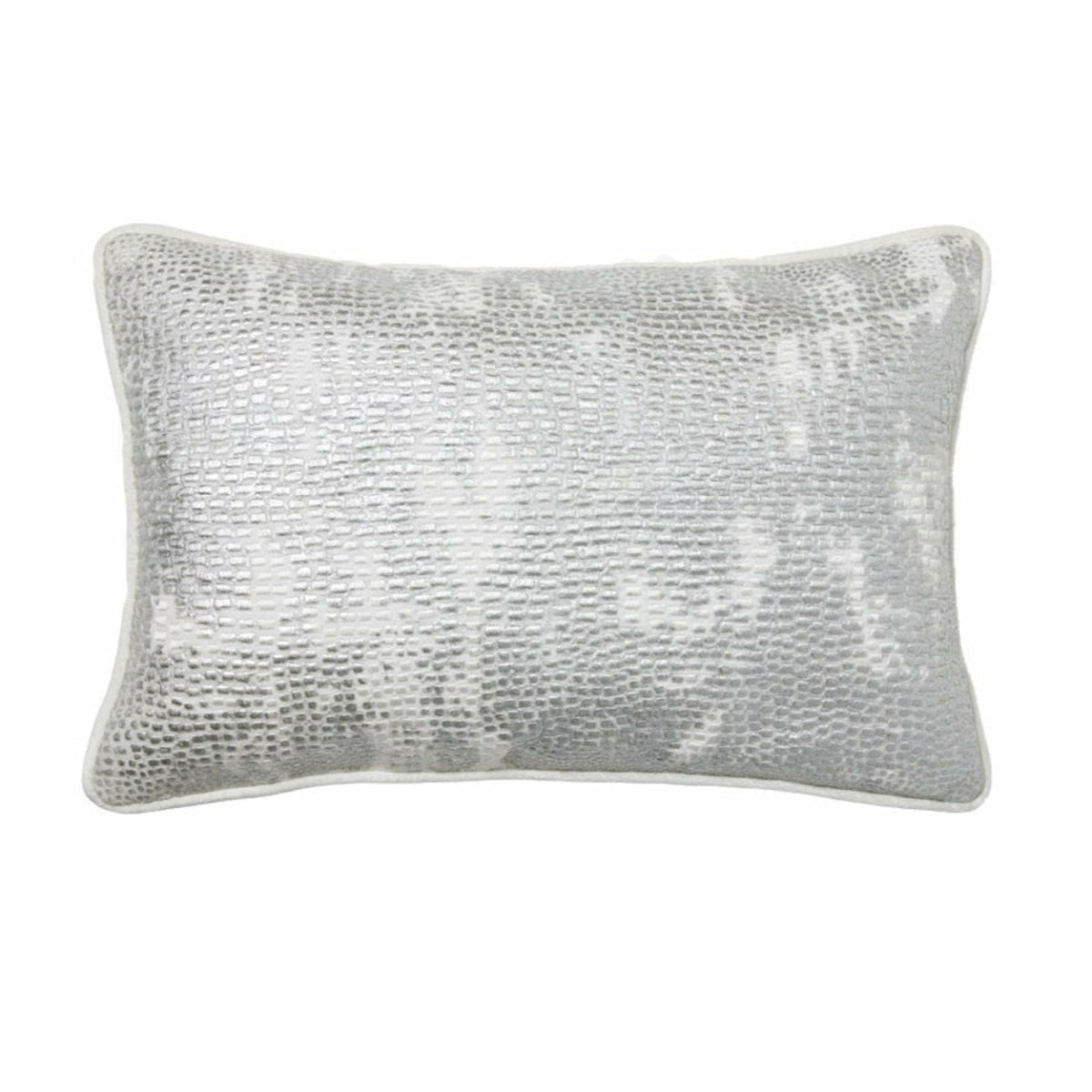 Sferra Bisce Decorative Pillow Main Silver Fine Linens