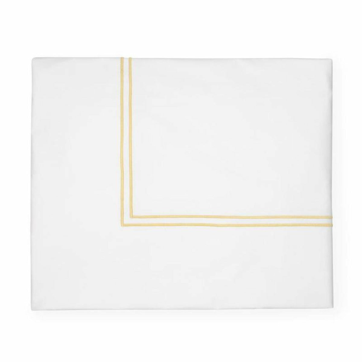 Sferra Grande Hotel Collection Duvet Cover White/Banana Fine Linens