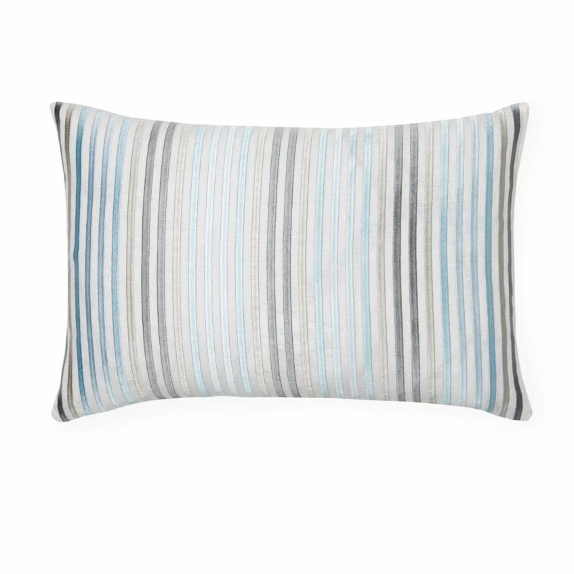 Sferra Lineare Decorative Pillow White/Blue Fine Linens