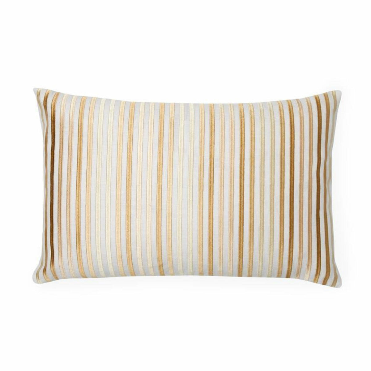 Sferra Lineare Decorative Pillow White/Gold Fine Linens
