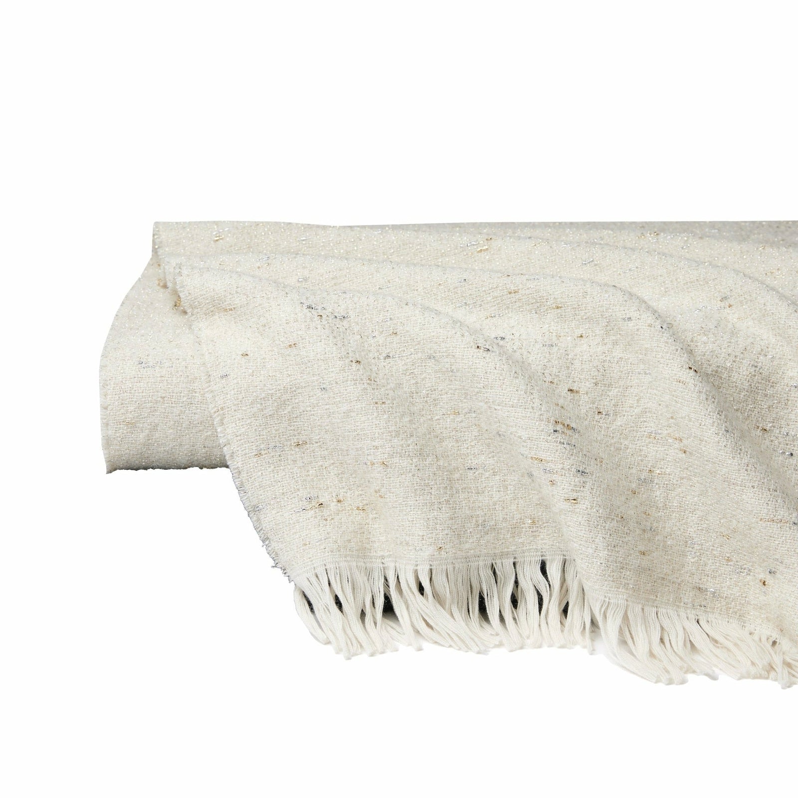 Sferra Mercurio Throw Fine Linens Gold Silver