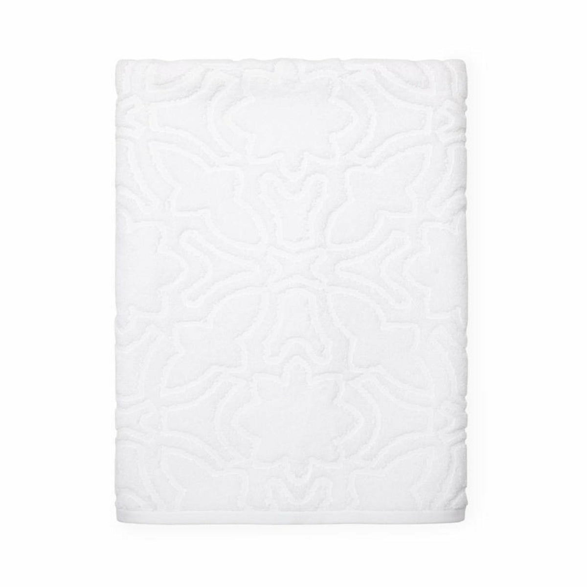 Sferra Moresco Bath Towels White Fine Linens