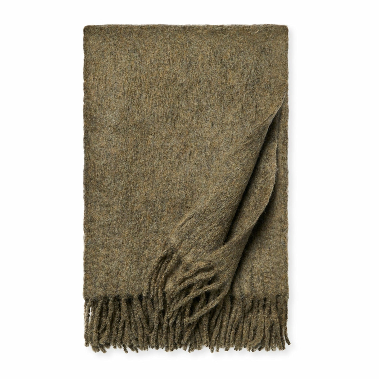 Sferra Motta Fringed Throws Main Loden Fine Linens