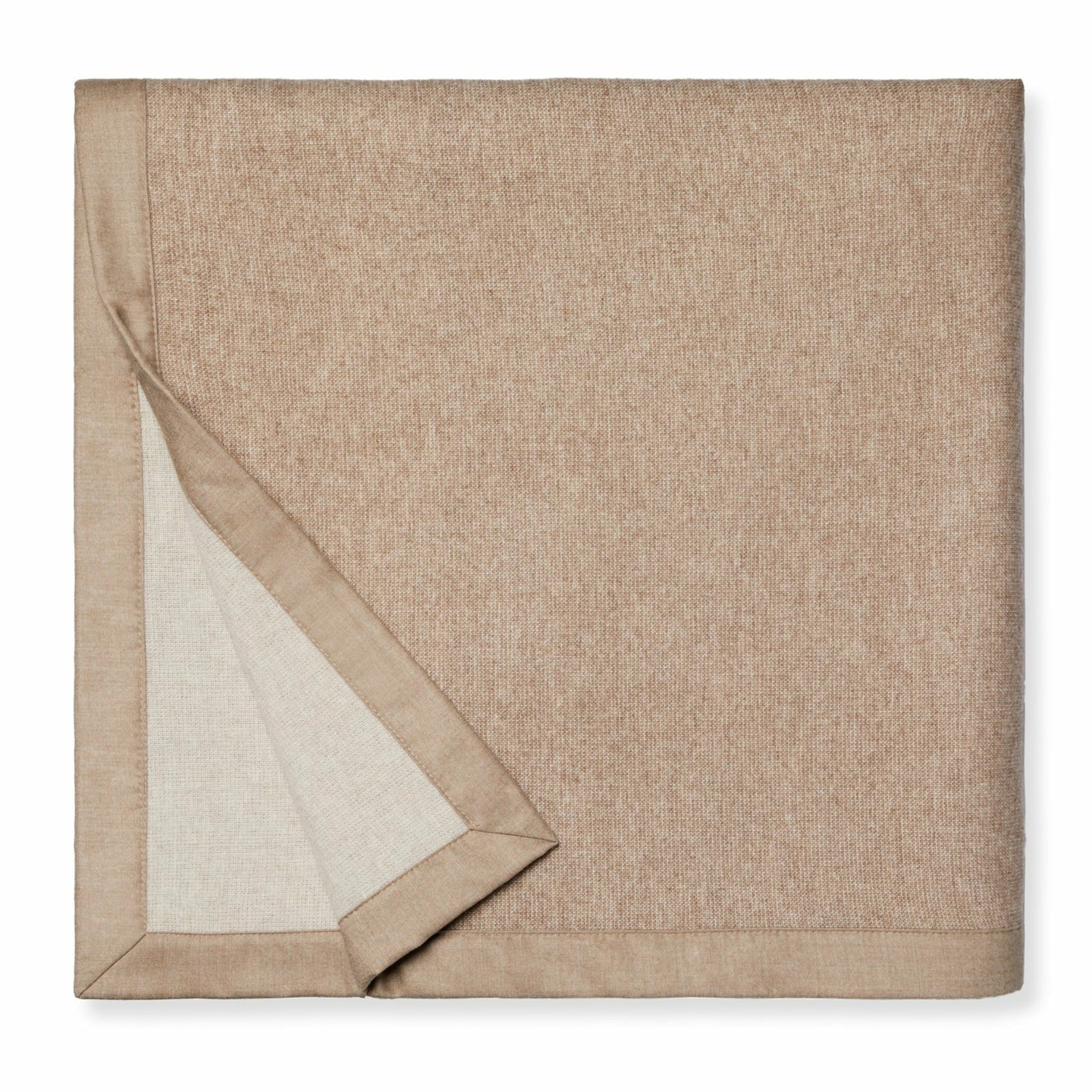 Sferra Nerino Blanket Cashew Ivory Fine Linens