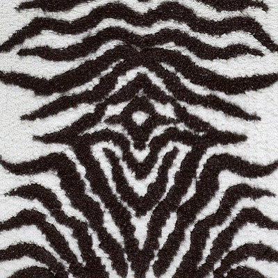 Graccioza Mountain Zebra Bath Rug White Fine Linens