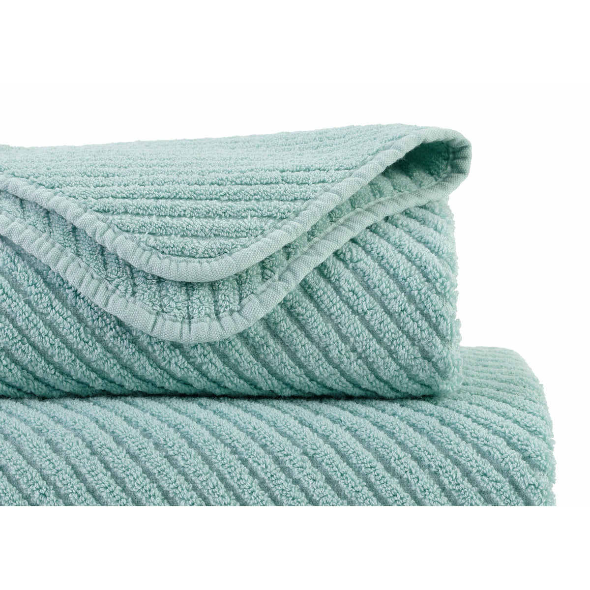 Abyss Super Habidecor Twill Bath Towels Close Up Ice (235) Fine Linens