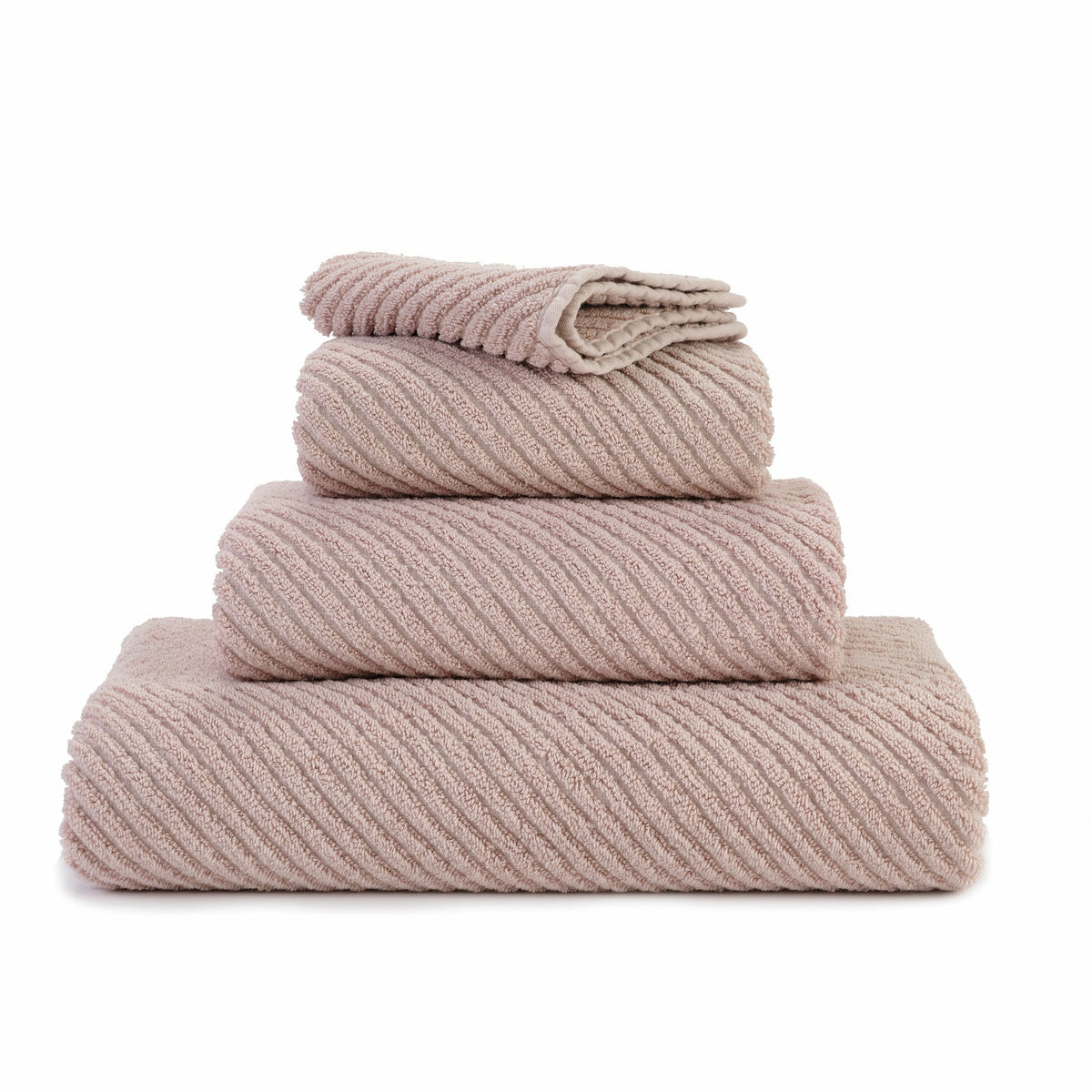 Abyss Super Twill Bath Towels Stack Primrose (518) Fine Linens
